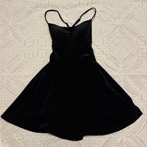 Elegant Black Velvet Dress